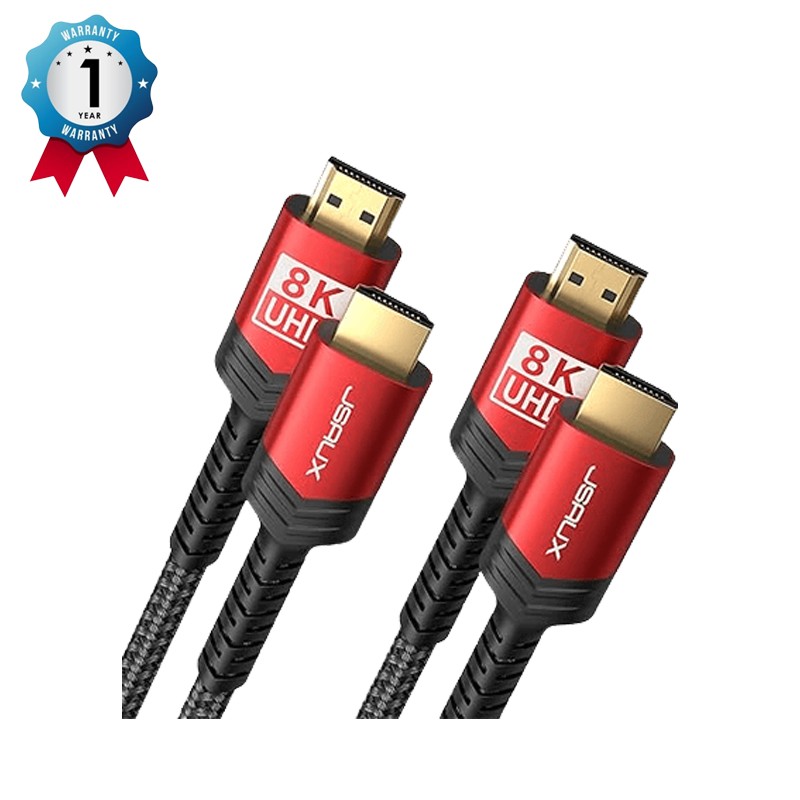 JSAUX( CV0011) 8K HDMI Cable 2.1 3m (2 pack)